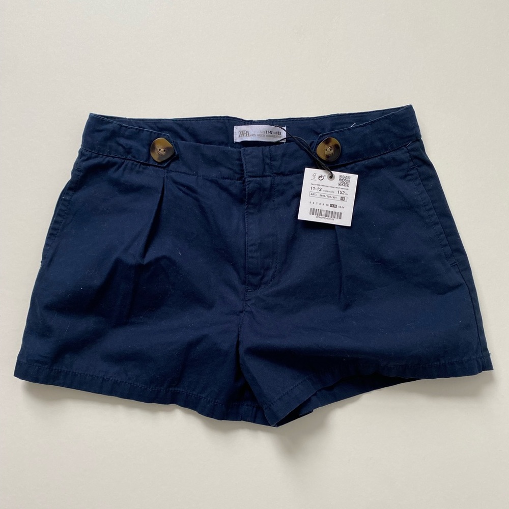 zara kids, dark blue shorts, size 11-12